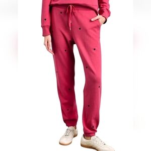 Rails Womens Pants Size XS Pink Midnight Hearts Kingston  High Rise Jogger New